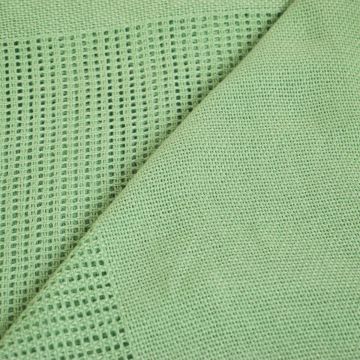 Cellular Blanket Single Bed 168cm x 210cm -Green