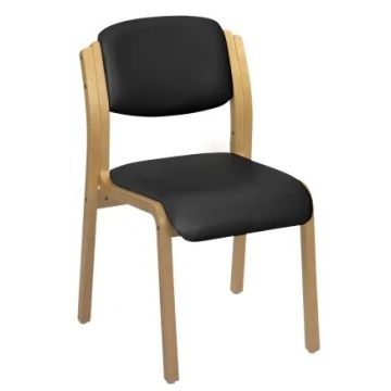 Aurora Visitor Chair No Arms Sun-SEAT35 Black x 1