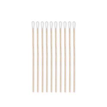 Megro Medi-Wood Sterile Cotton Swabs, 5mmx15cm (100 Pack)