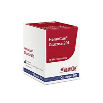 HemoCue Glucose 201 Microcuvettes, 4x25 (100 Pack)