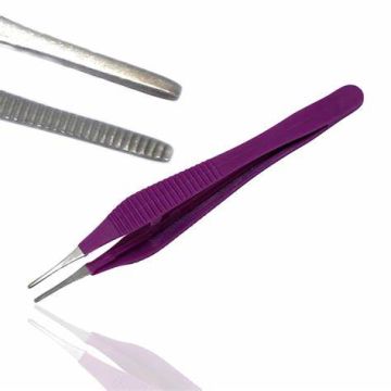 Instramed Adson Non-Toothed Metal Forceps Sterile, 12cm (Single Unit)