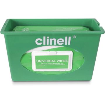 Clinell Universal Wipe Wall mounted Dispenser Green x 1