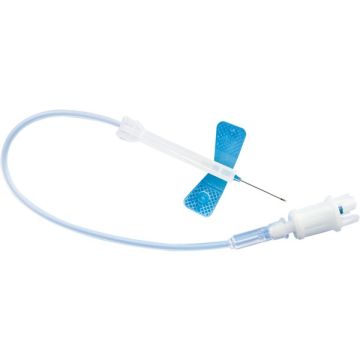 Sarstedt Safety-Multifly Needle with Multi-Adapter (Leur), 23Gx19mmx200mm, Blue (120 Pack)