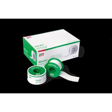 Lohmann & Rauscher Silkafix White Paper Tape, 1.25cmx5m (18 Pack)