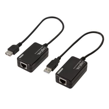 LogiLink USB 2.0 Cat.5 Line Extender, 60m (Single Unit)