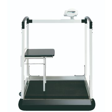 Seca 685 scales high capacity digital wheelchair scale with handrail on both side + Calibration & Vertification approved Cert