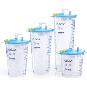 FLOVAC Disposable Lid and Liner for 2L Bottle (Single Unit)