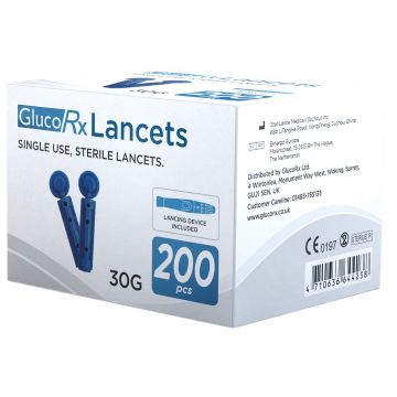 GlucoRx Lancets (200 Pack)