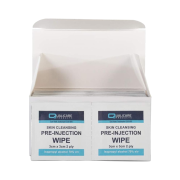Pre Injection Wipes 3CM X 3CM 2 PLY PK 100