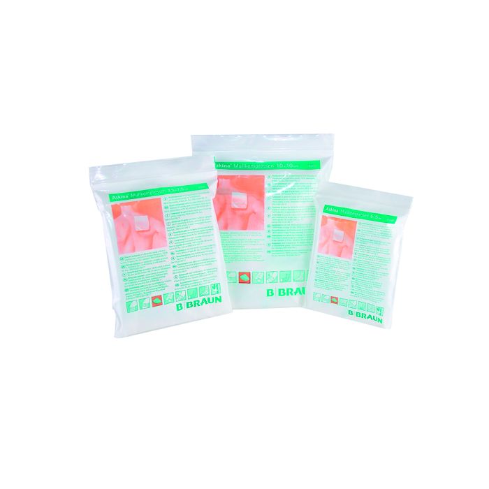 B.Braun Askina® Gauze Compress Sterile, 5cmx5cm 8ply (10 Pack 5x2)