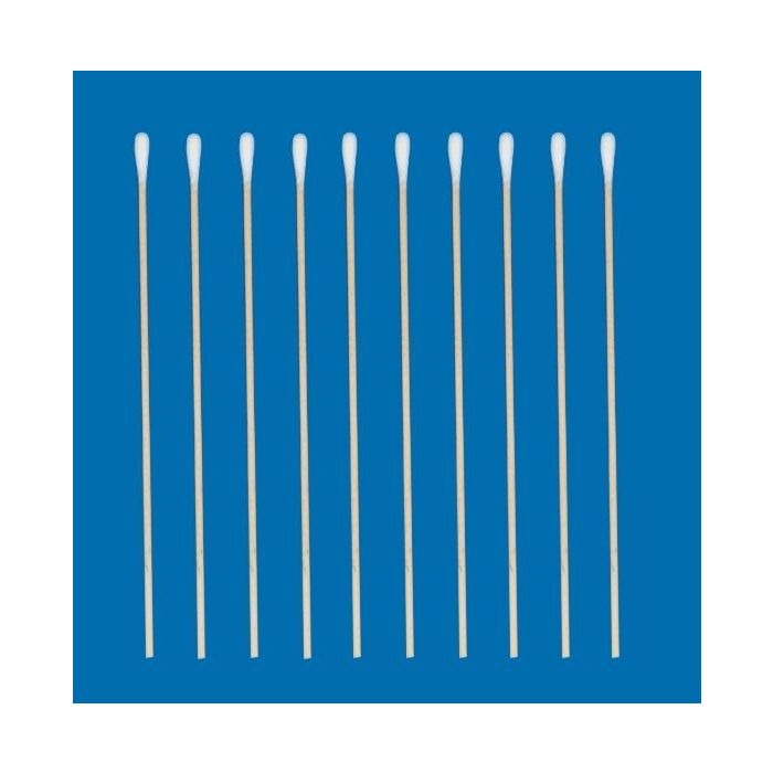 Megro Medi-Wood Non-Sterile Cotton Swabs, 4mmx15cm (100 Pack)