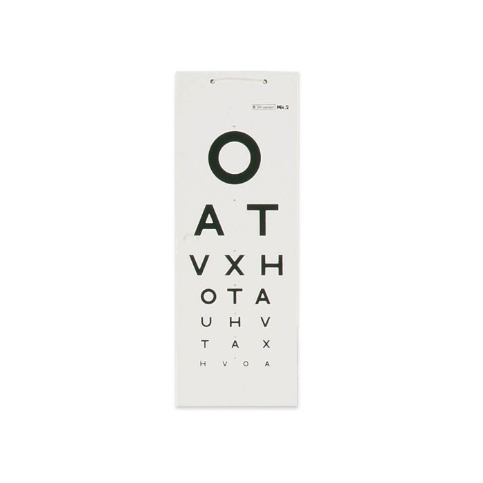 Eye Chart - Letters (3 Metre)