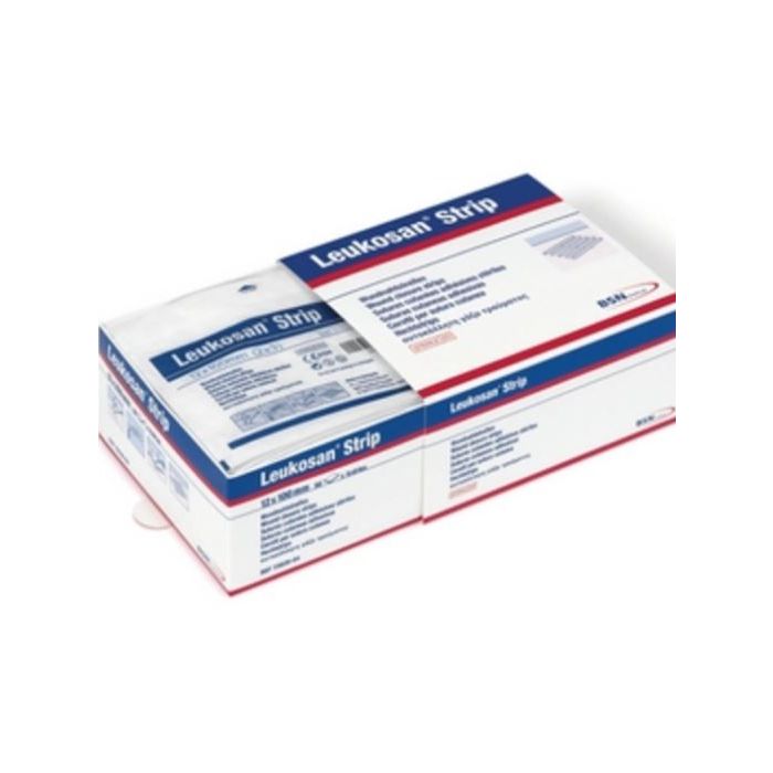 LEUKOSAN Wound Closure Strips 6mm X 100mm (10 strips per Pouch) x 50 pouches