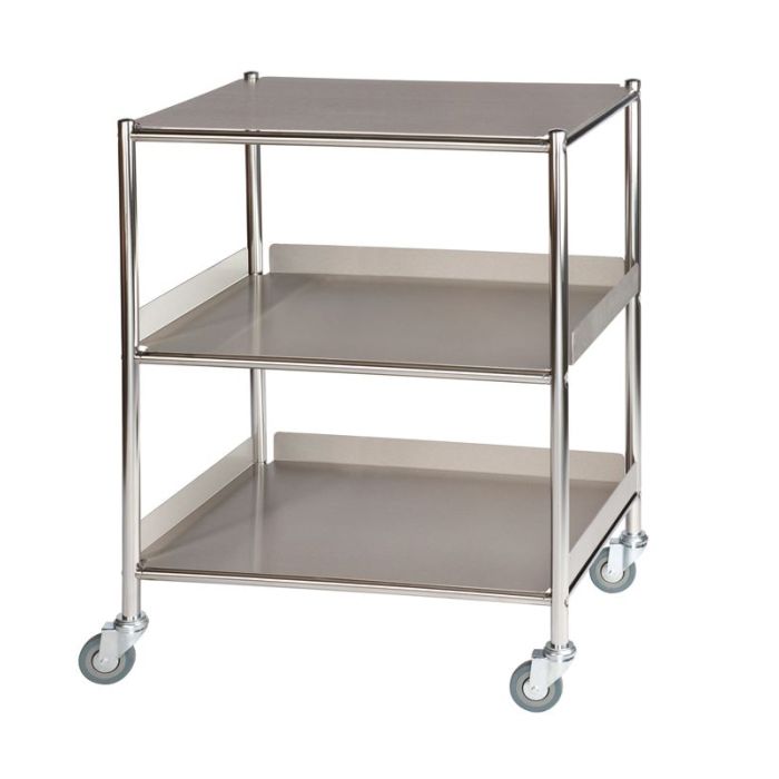 ST6 Surgical Trolley (1 Shelf + 2 Trays)