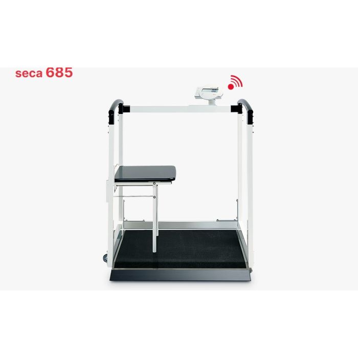 seca 685r Class III high capacity digital wheelchair scale with handrail on both side, RS232 interface + Calibration & Vertification approved Cert