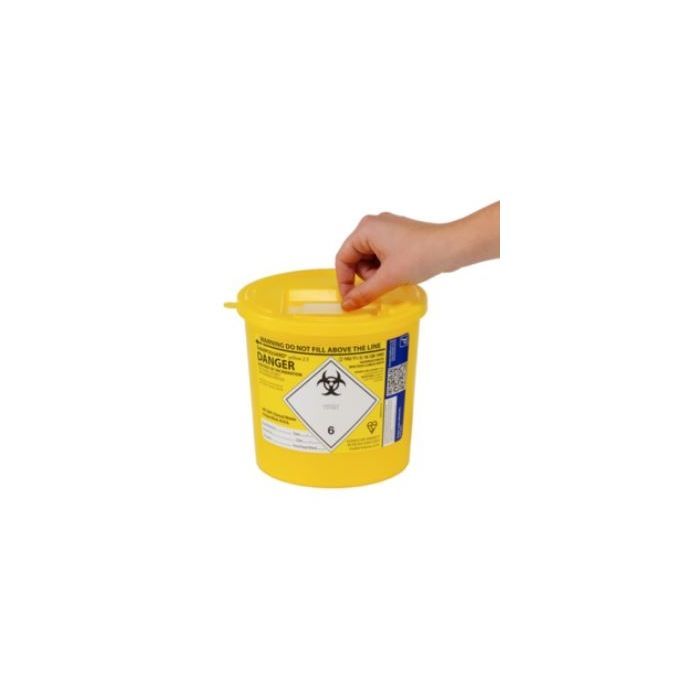 Daniels Sharpguard eco Sharps Bin, Yellow,  2.5 Litres (Single Unit)