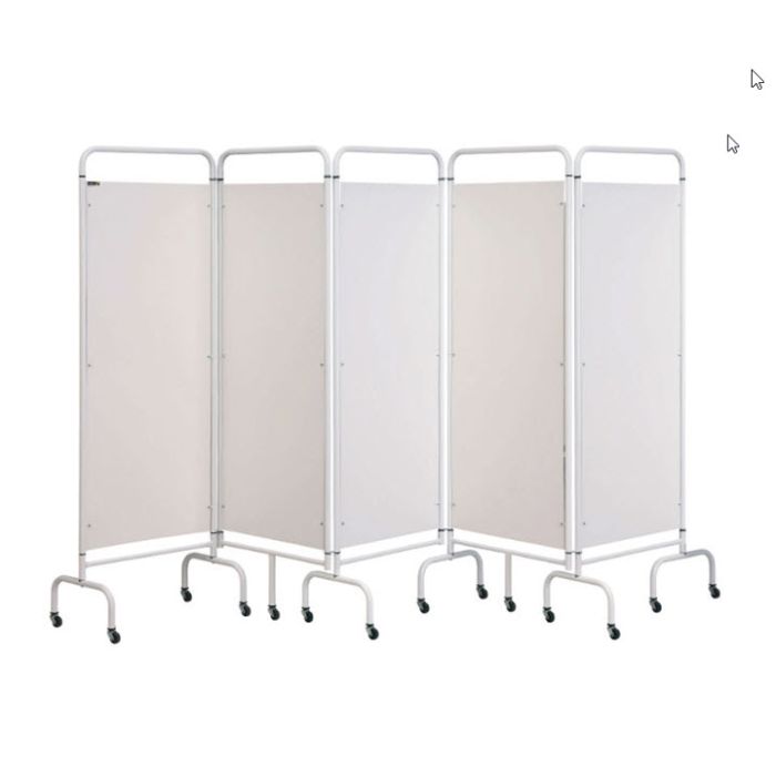 Five Panel Surgery Screen - White