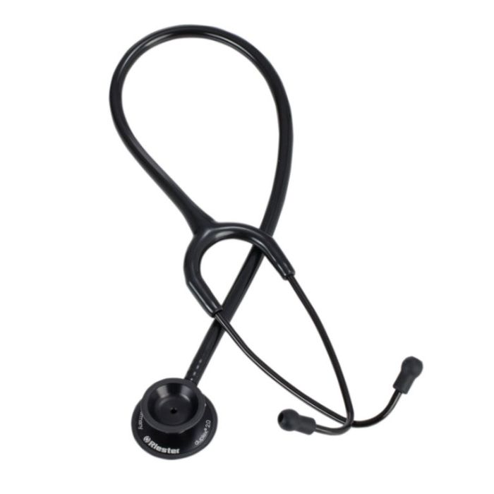 Riester DUPLEX 2.0 Stethoscope, Aluminium, Black (Single Unit)