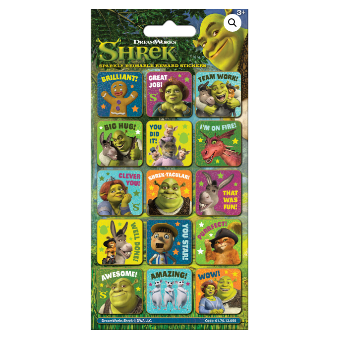 Paper Project Shrek Reward Stickers (12 Pack)