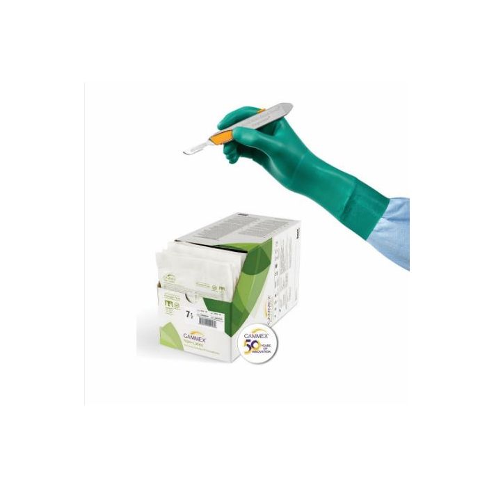 Ansell GAMMEX Sterile Non-Latex Powder-Free Gloves, Size 9.0 (50 Pairs)