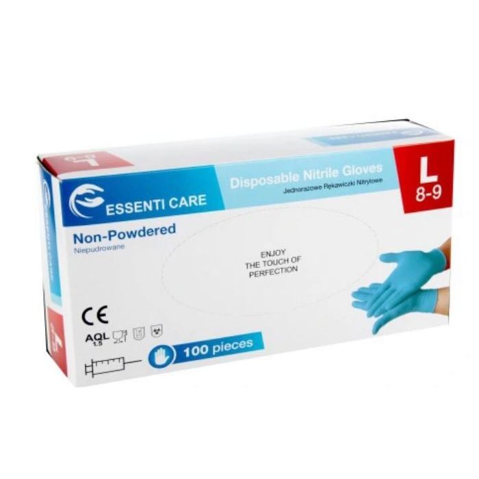 Essenti Care Nitrile Glove (Blue) Powder Free x 100