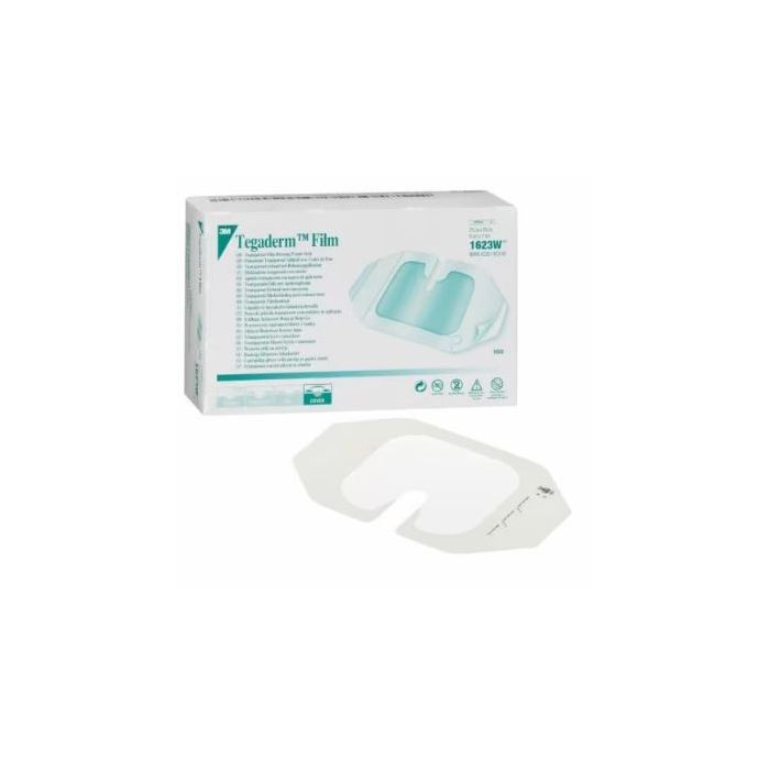3M Tegaderm Transparent Film Dressing, Frame Style, 6cmx7cm (100 Pack)