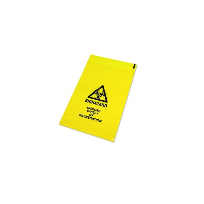 Clinical Waste Bags - Yellow - Pack of 500 (43x66cm) 20L