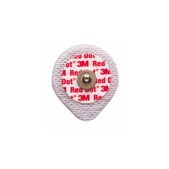 3M™ Red Dot™ Soft Cloth Monitoring Electrode 2268-3, with Conductive Adhesive and Lift Tab, 3.2 cm x 600