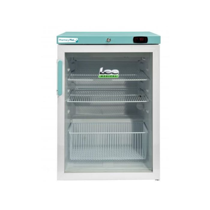 LEC PPGR158BT-UK 158L Bluetooth Glass Door Freestanding Fridge Size 595mm W x 850mm H x 660mm D