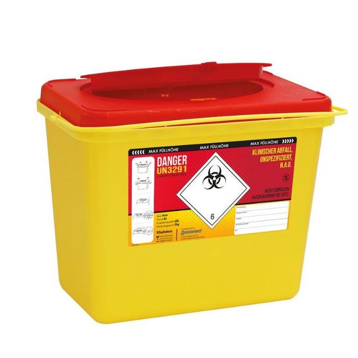 Ratiomed Sharps Bin Safe-Box, 6.0L (Single Unit)