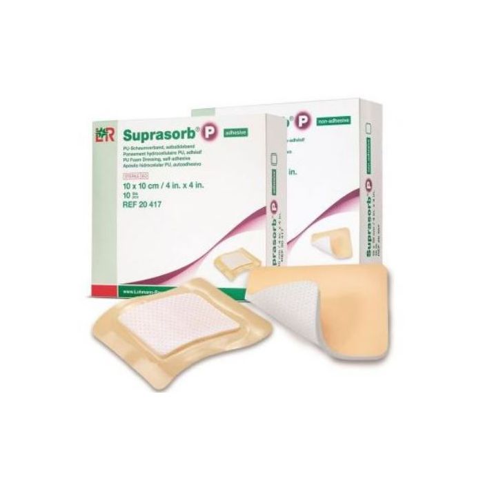 Lohmann & Rauscher Suprasorb P Non-Adhesive Foam Dressing, 10cmx10cm (10 Pack)