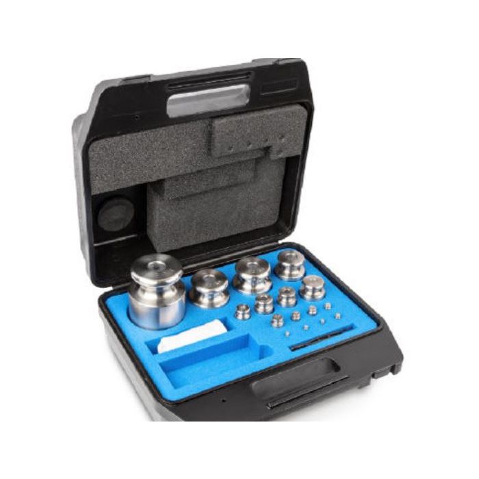 M1 set of weights 1 mg - 100 g, stainless steel, in box & Calibration  Certificate