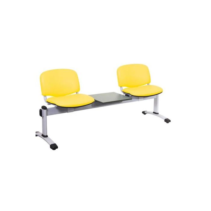 Venus Visitor Module, 2 Seats & 1 Table, Anti-bacterial Vinyl Upholstery - Primrose