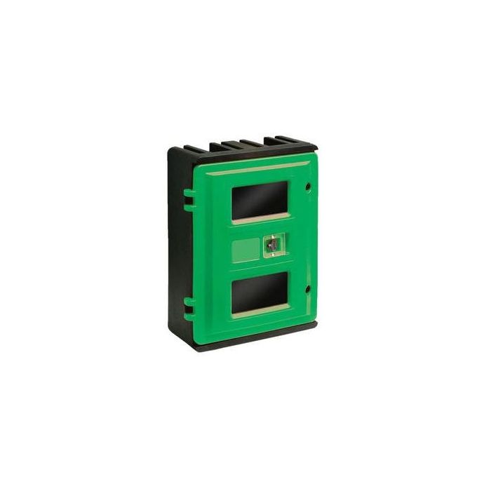 DEFIB WALL MOUNTED AED LOCKABLE PLASTIC STORAGE CABINET WITH ALARM