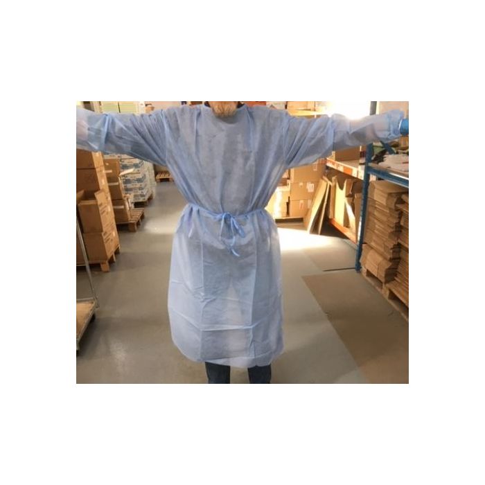Sogeva Non-Woven Disposable Gown, 30gr (10 Pack)
