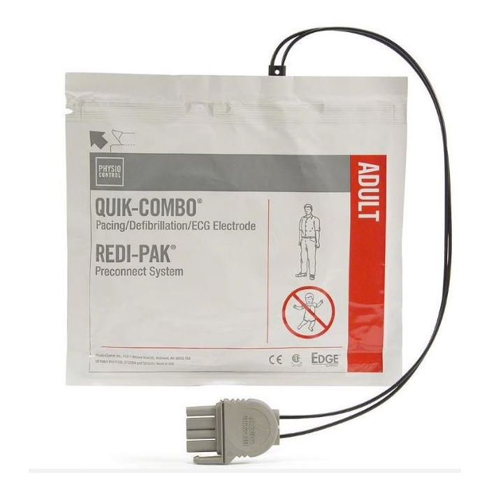 Lifepak Quik-Combo Electrodes with Redi-Pak Preconnect System (Single Unit)