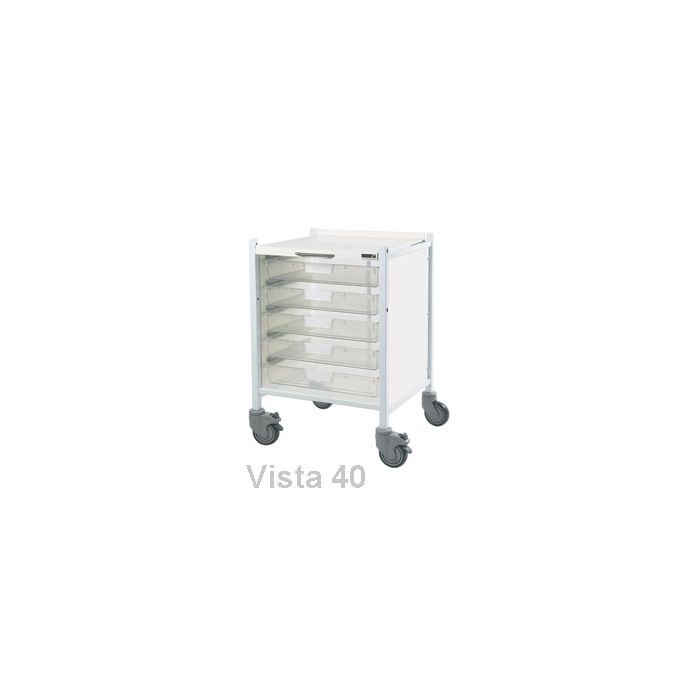 Vista 40 Trolley (5 Clear Trays)