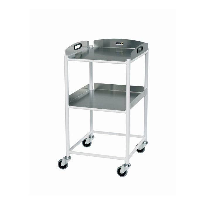 DT4 Dressing Trolley (2 SS Shelves)