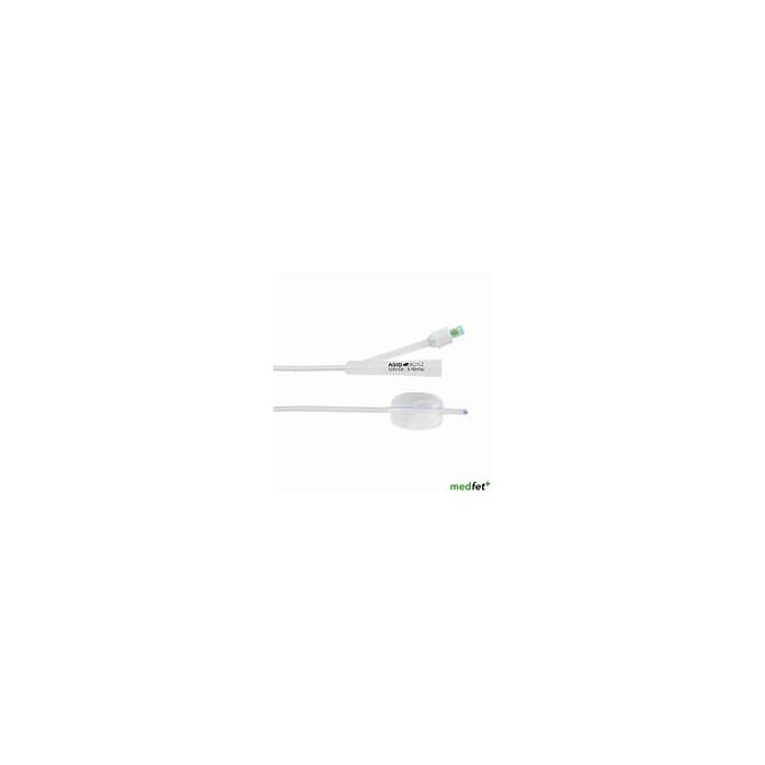 Norta Silicone balloon Catheter- Nelation tip- Latex Free Ch. 14, 10 ml Ballon