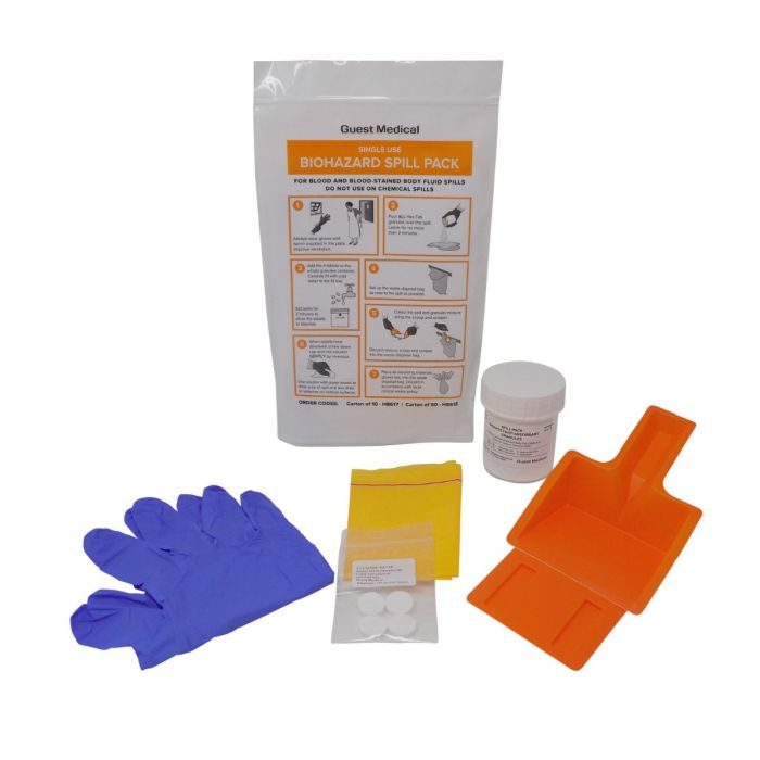 Guest Medical Single-Use Biohazard Spill Pack (10 Pack)