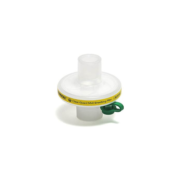 Clear-Guard Midi Low Volume Breathing Filter with Luer Port (Single Unit)