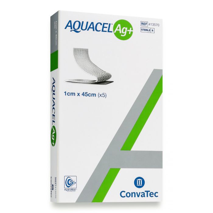 Convatec Aquacel Ag+ Ribbon, 1cmx45cm (5 Pack)