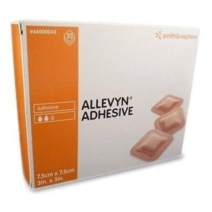 Smith & Nephew Allevyn Adhesive Hydrocellular Foam Dressing, 7.5cmx7.5cm (10 Pack)