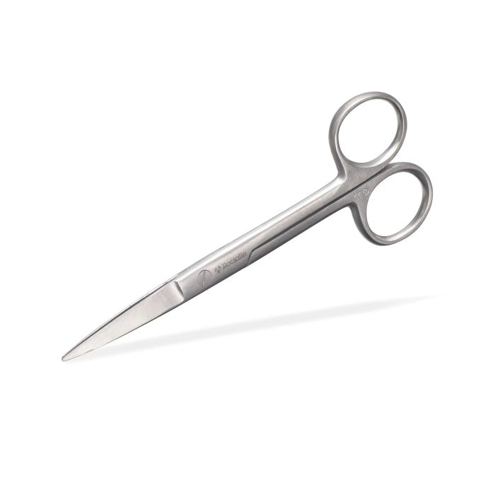 Rocialle AcuteCare Single-Use S/S Straight Dressing Scissors, 12.5cm (5 Pack)