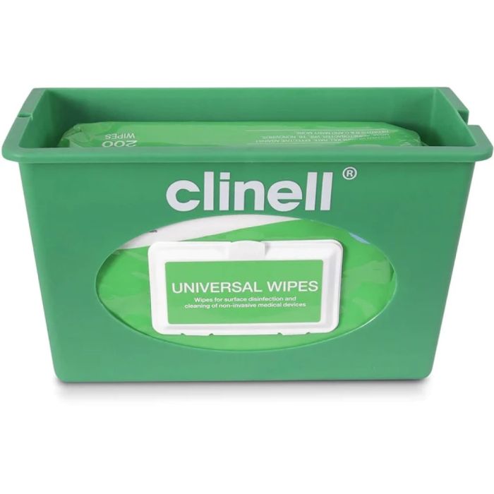 Clinell Universal Wipe Wall mounted Dispenser Green x 1