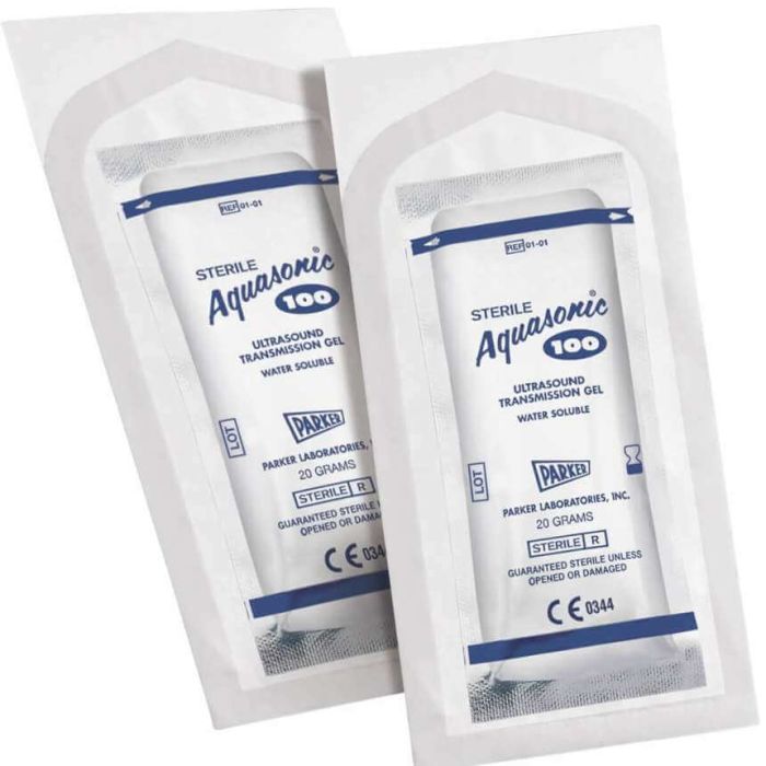 Aquasonic 100 Sterile Ultrasound Transmission Gel, 20g Sachet (48 Pack)