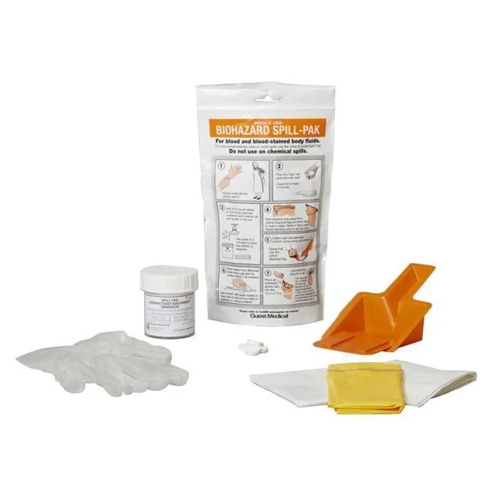 Biohazard Blood and Body Fluid Spill Kit (Single Unit)