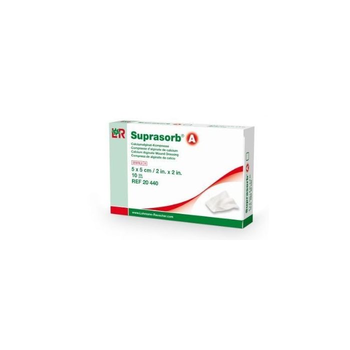 Lohmann & Rauscher Suprasorb A (Katostat) Calcium Alginate Wound Dressing 10cmx10cm (10 Pack)