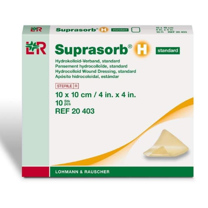 Lohmann & Rauscher Suprasorb H (Duoderm) Hydrocolloid Thin Dressing, 15cmx15cm (5 Pack)