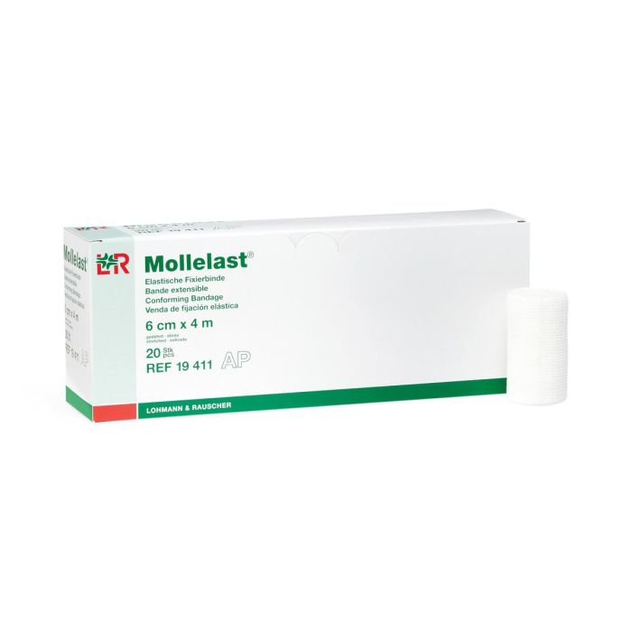 Lohmann & Rauscher Mollelast Elastic Conforming Bandage, 6cmx4m (20 Pack)